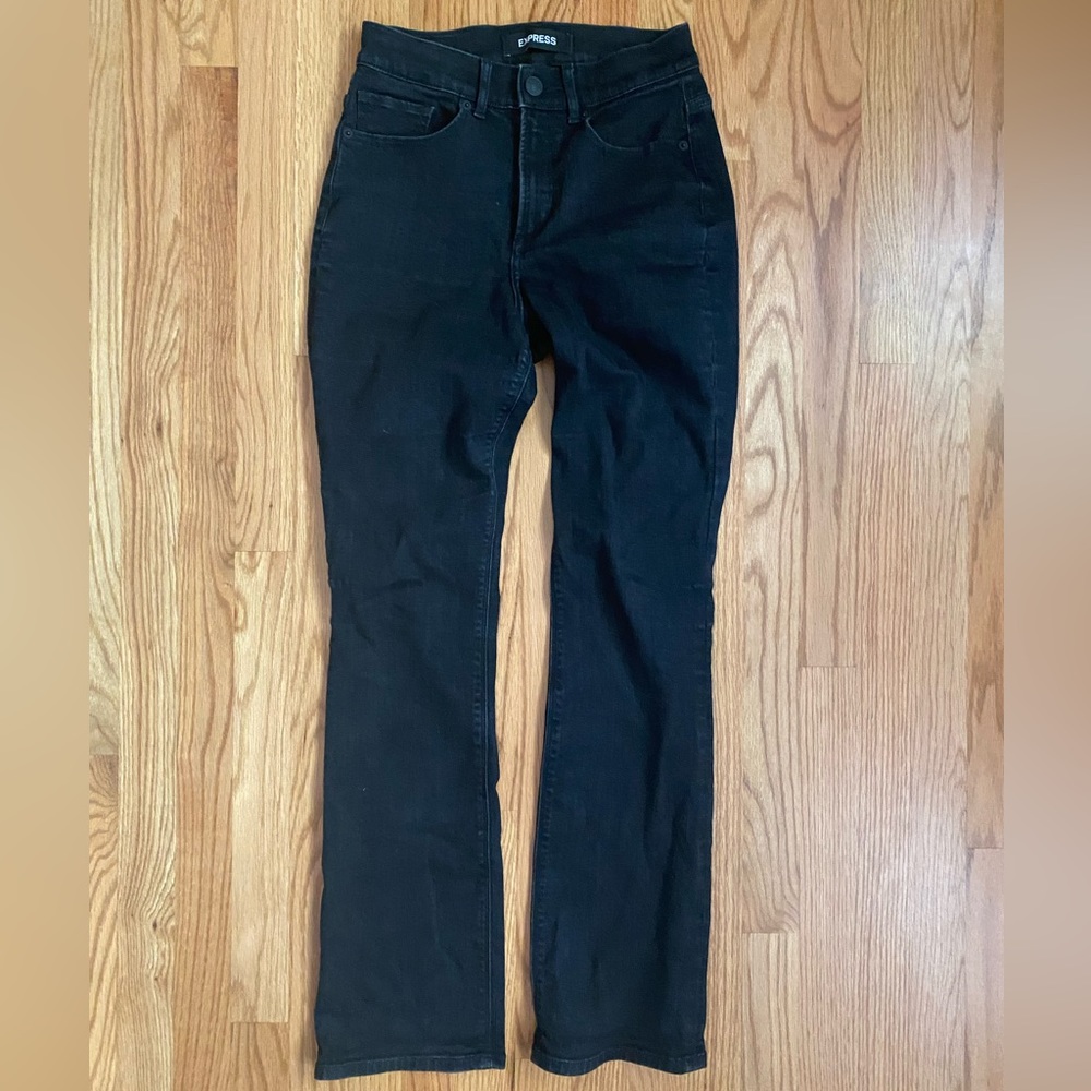 Express jeans perfect curves barely boot